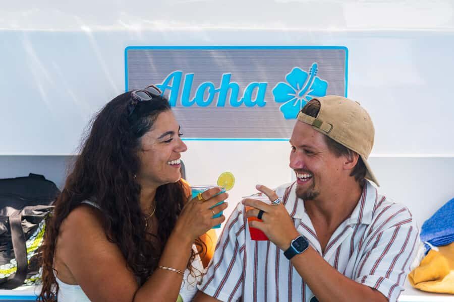 Board from Waikiki Beach for our Aloha Hour Sail - The onboard bar: how “all-inclusive” pays off