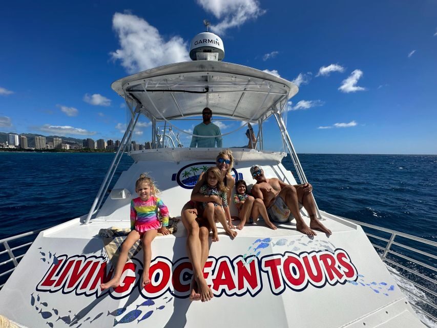 Honolulu: Deluxe Waikiki Snorkel and Wildlife Cruise - The 20-foot slide and water trampoline: the payoff that feels like a reward
