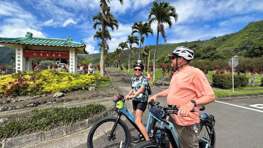 Manoa Falls eBike to Hike - The climb into Mānoa: microclimates and fauna on the way up