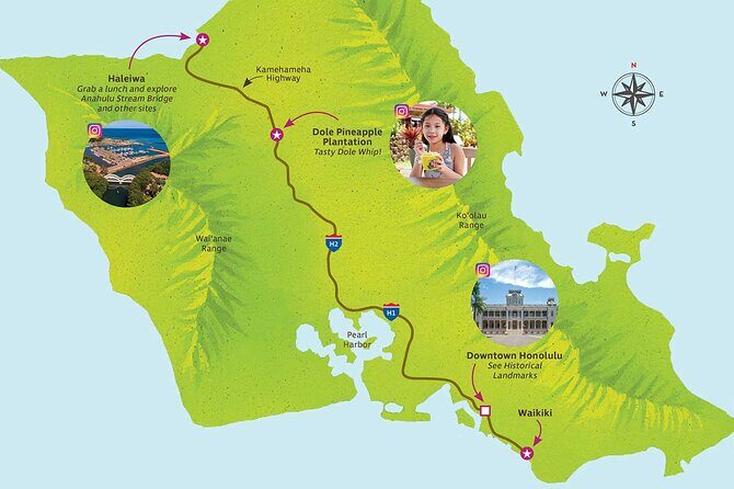 North Shore Haleiwa & Dole Plantation Tour - Stop 1: Dole Plantation in 90 Minutes (Train, Gardens, and Fast Decisions)