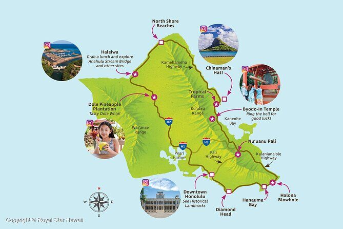 Oahu Grand Circle Island and Haleiwa Tour: 9-Hr Deluxe Experience - Morning viewpoints: Halona Blowhole and Nu’uanu Pali