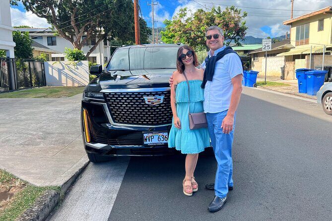 VIP Luxury Transfers: Honolulu Airport ↔ Waikiki ↔ Cruise Port - Inside the Vehicle: Wi‑Fi, Two Rear TVs, and Space for a Group